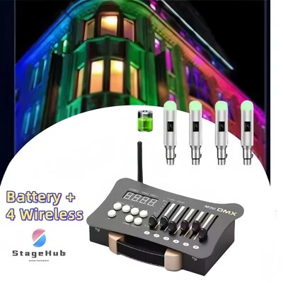 Battery Console 54CH DJ Disco Party Club Stage lighting Wireless Mini Controller - Image 1 of 4