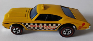 Hotwheels Redline HK Yellow Olds 442 Maxi Taxi-Minty!
