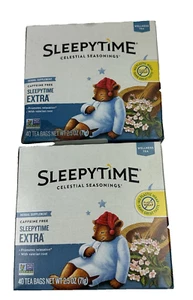(2) Wellness Tea, Sleepytime Extra, Caffeine Free, 40 Tea Bags, 2.5 oz (71 g) - Picture 1 of 4