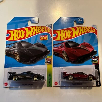 Hot Wheels Pagani Zonda R Black & Red (Lot of 2) - Image 1 of 4