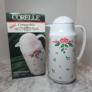Vintage Corelle Compatibles Corning Winter Holly 1 QT Thermal Server 6015825 - Picture 1 of 18