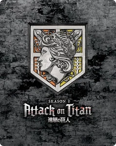 Attack on Titan: Season 3 Steelbook (Blu-ray) Yoki Kaji Josh Grelle Marina Inoue - Picture 1 of 4