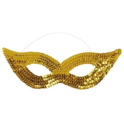Sparkle Blink Sequence Eye Mask Costume Cat Eyemask Halloween Party Accessories - Image 1 of 4