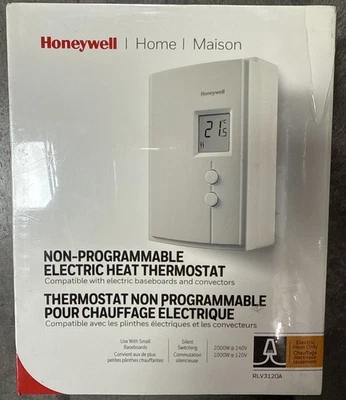 Honeywell Home RLV3120A Electric Baseboard Heating Digital Thermostat, Non Progr - Image 1 of 3