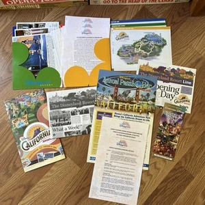 Disney California Adventure Grand Opening Press Kit Map Photos News RARE - Picture 1 of 17