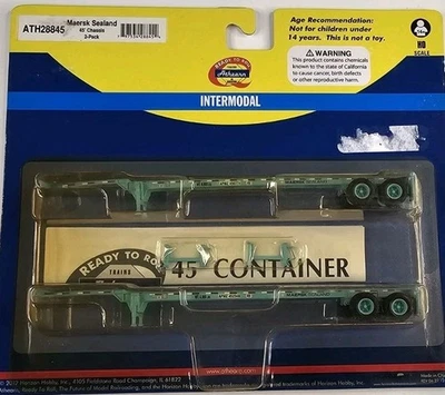 ATH28845 Athearn Maersk Sealand 45' Container Chassis - Image 1 of 2