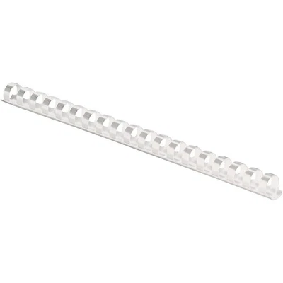 Fellowes Plastic 1/2" Comb Binding, 100 Pack, White - Image 1 of 3