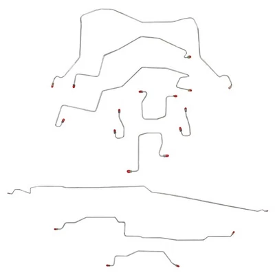 Kit completo de línea de freno para Dodge Ram 1500 98-01 4x4 RWABS cabina y media CBK0151SS Foto 1 de 4