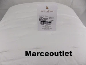 Yves Delorme Paris Triomphe Cotton FULL / QUEEN Quilted Coverlet Blanc White - Picture 1 of 3