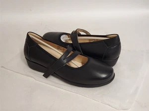 Propet Womens Yara Mary Jane Slip-On Flats Casual Shoes Black Size US 6 WIDE NEW - Picture 1 of 7