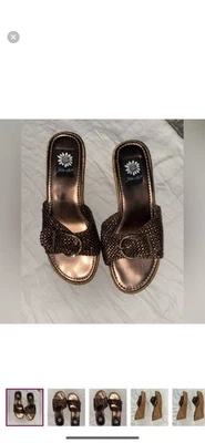 Cuña caja amarilla B-3 mujer talla 8 excelente estado Foto 1 de 4