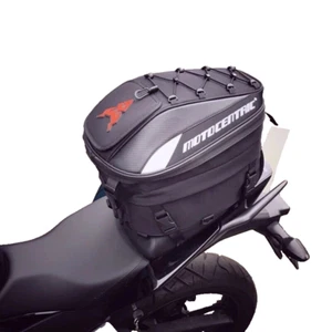 Motorcycle Tail Bag 37L Waterproof Luggage Bag Seat Bag Motorbike Saddle Bag UK - Picture 1 of 13