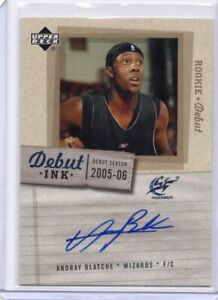 2005-06 Upper Deck Rookie Debut Debut Ink Andray Blatche #DI-BL Rookie Auto RC
