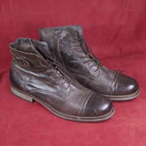 Jack & Jones handgefertigte obere Lederstiefel UK 12, US 13, EU 46 UVP £90 - Bild 1 von 6