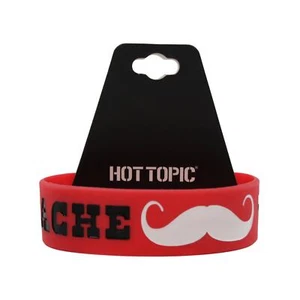 Pulsera de silicona "Stache Tastic" de Hot Topic #B2168 - Imagen 1 de 2