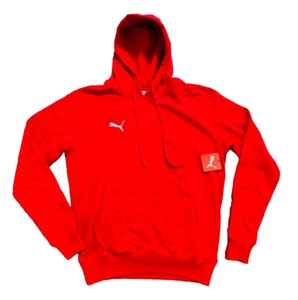 NWT PUMA Men's Red Drawstring Sweatshirt Fleece Hoodie PMA8001 MEDIUM - Picture 1 of 7