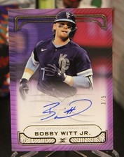 BOBBY WITT JR. 2023 Topps Definitive Defining Images AUTO #'d 03/5 ROYALS SSP