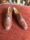 Focus Mens Brown 100% Leather Lace  Brogues- Uk- Shoes Size 6