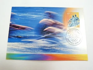 2000 Sydney Olympic logo postcard First Day Issue 17 August. David Foster photo. - Picture 1 of 3