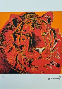 ANDY WARHOL "TIGER" Druckgrafik, signiert, Blatt 20/125, 50 x 35 cm - Picture 1 of 6
