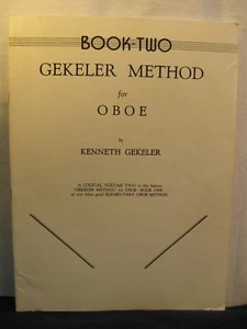 Gekeler Method for Oboe ~ Book Two - Picture 1 of 8