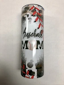 Baseball Mom Designed Tumbler 22 Oz. Perfect Christmas Stocking Stuffer - Picture 1 of 4