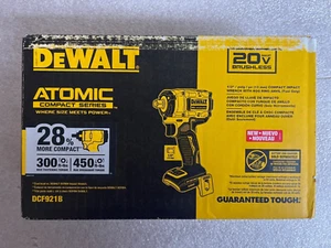 NEW DeWalt 20V Brushless 1/2" Compact Impact Wrench Hog Ring Anvil DCF921B - Picture 1 of 4