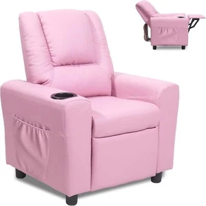 Kids Recliner Chair with Cup Holder, Toddler Recliners for Kids Age 0-5 with and - Picture 1 of 1