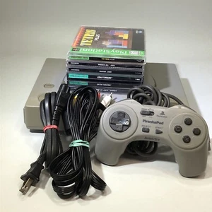 PlayStation 1 Sony PS1 Console 5 Game Bundle Working & Tested #ML 3 - Picture 1 of 10