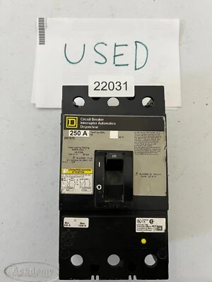 SQUARE D OW1670 KH 250 amp 3 pole 600v Breaker - Image 1 of 3