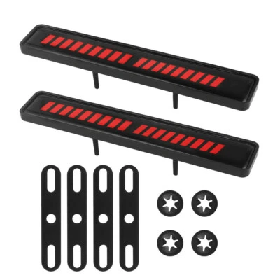 2x LED Red Emblem Lights Car Front Grille Illuminated Badge Lamps Universal — 第 1/4 张图片