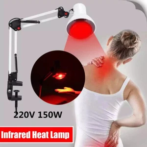 150W Infrared Red Heating Light Floor Stand Therapy Lamp Pain Relief Adjustable - Picture 1 of 13