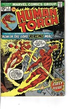 Human Torch 1 Romita Senior Cover VG+ 1974 Glossy