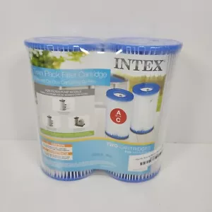 Twin Pack (2) Type A/C Intex Pool Filter Cartridges - Picture 1 of 3