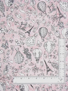 Paris Sewing Theme Fabric Paris Fancy DYE LOT#1 Loralie Designs RARE RETIRED 30" - Picture 1 of 1