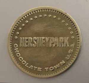 Vintage HERSHEY PARK Brass Token: No Cash Value AC/RA; Obsolete Earlier Tag - Picture 1 of 2