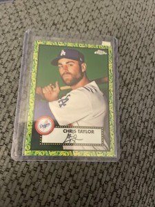 2021 Topps Chrome Platinum 70th Anniversary Chris Taylor Green/Yellow #07/99