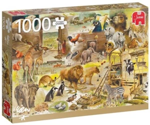 NEW Jumbo Jigsaw Puzzle 1000 Pieces 18854 Building Noah's Ark - Imagen 1 de 2