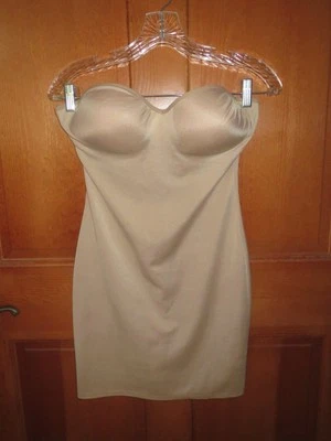 Heavenly Shapewear Women's shaping slip Size 1X Nude strapless w tabs for straps - Image 1 of 4
