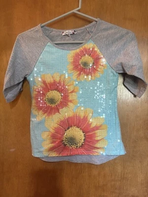 Speechless Sequined Shirt Top Size M Youth - Image 1 of 2