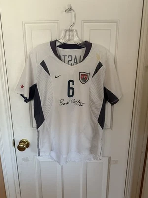 Camiseta de la Selección Nacional de Estados Unidos Brandi Chastain de fama mundial firmada campeones del mundo Foto 1 de 4