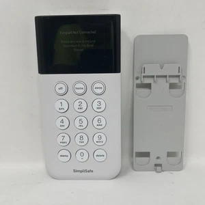 SimpliSafe Home Security System Keypad Remote White Model SSKP3 Tested Works - Picture 1 of 12