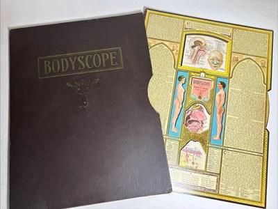 Antique 1935 Ralph Segal Bodyscope Male Female Human Anatomy Medical Chart Book - Image 1 of 4
