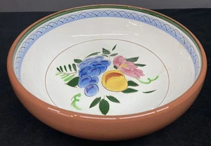 Stangl Pottery Fruits & Flowers Round Serving Bowl 8” - Picture 1 of 11