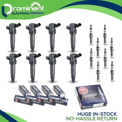 8 bobinas de encendido y 8 bujías de iridio NGK para Hyundai Equus 2012-2016 5,0 L V8 Foto 1 de 4