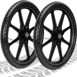 Pneumatici per carriola 20" Flat Free 5/8" ricambio per ruote per carrello Rubbermaid - Foto 1 di 14