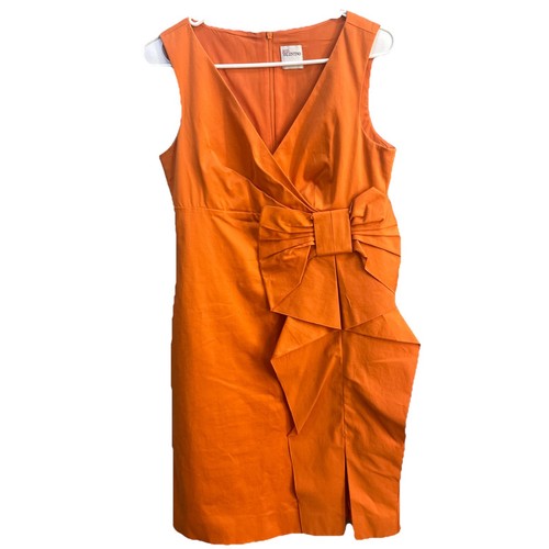 ABITO TUBINO ROSSO VALENTINO ARANCIONE DETTAGLIO FIOCCO TG EU 44 US 6