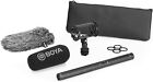 Boya Professional XLR Schrotflinte Mikrofon Kit mit Schaumstoff Windschutzscheibe, schwarz