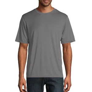 Champion Men's Double Dry Tee T-Shirt Stone Grey XXL 2XL Short Sleeve Wicking - Picture 1 of 3