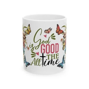 Taza de café cristiana espiritual Dios es bueno regalo religioso para amigos y familiares - Imagen 1 de 13